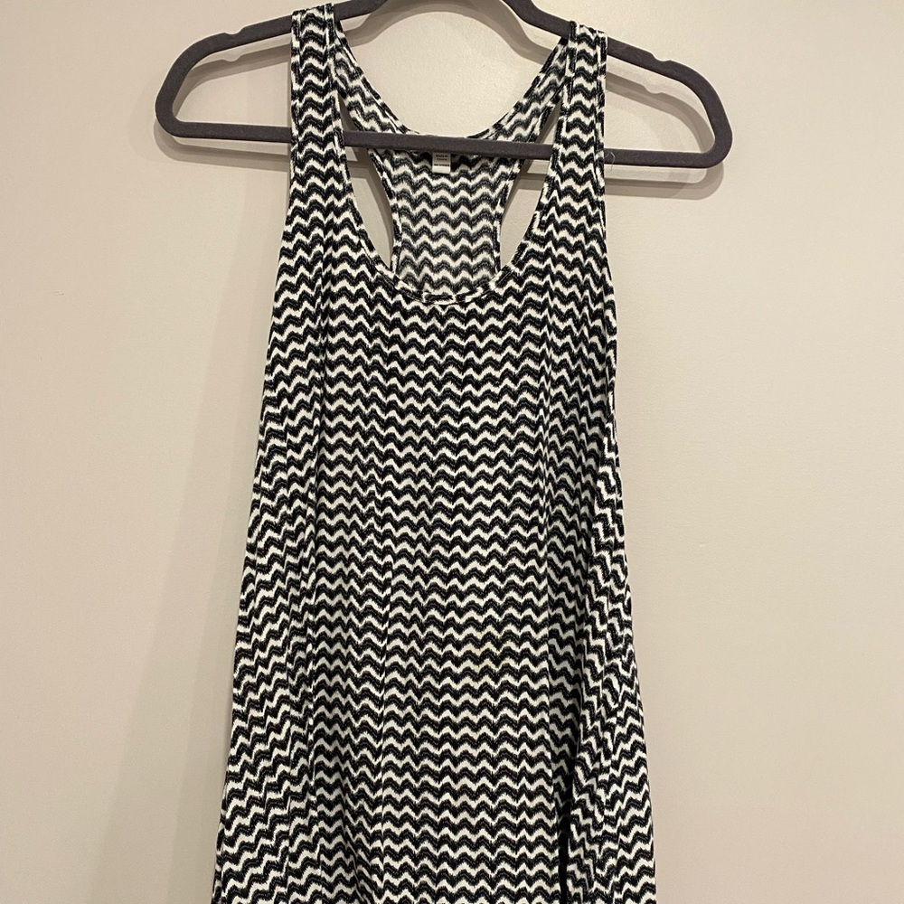 •2/$20• Cotton On Black & White Wavy Stripe A-Line Tent Dress